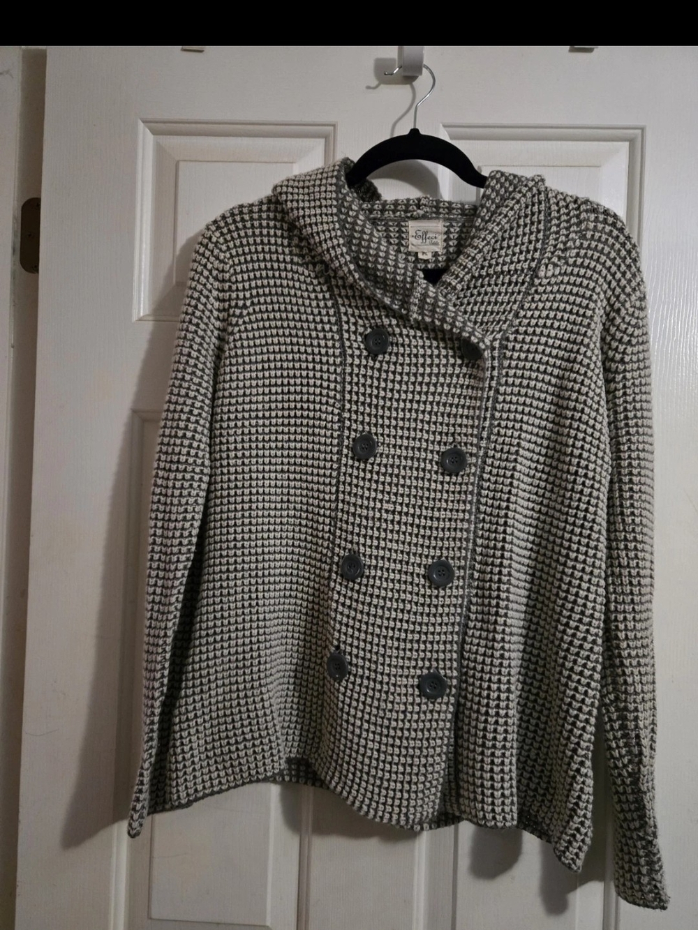 Effeci Petite Waffle Knit Cardigan